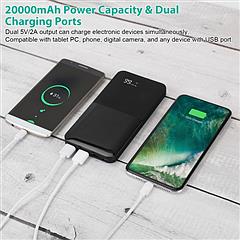 20000mAh Portable Charger Power Bank With External Battery Pack by DirectDeals