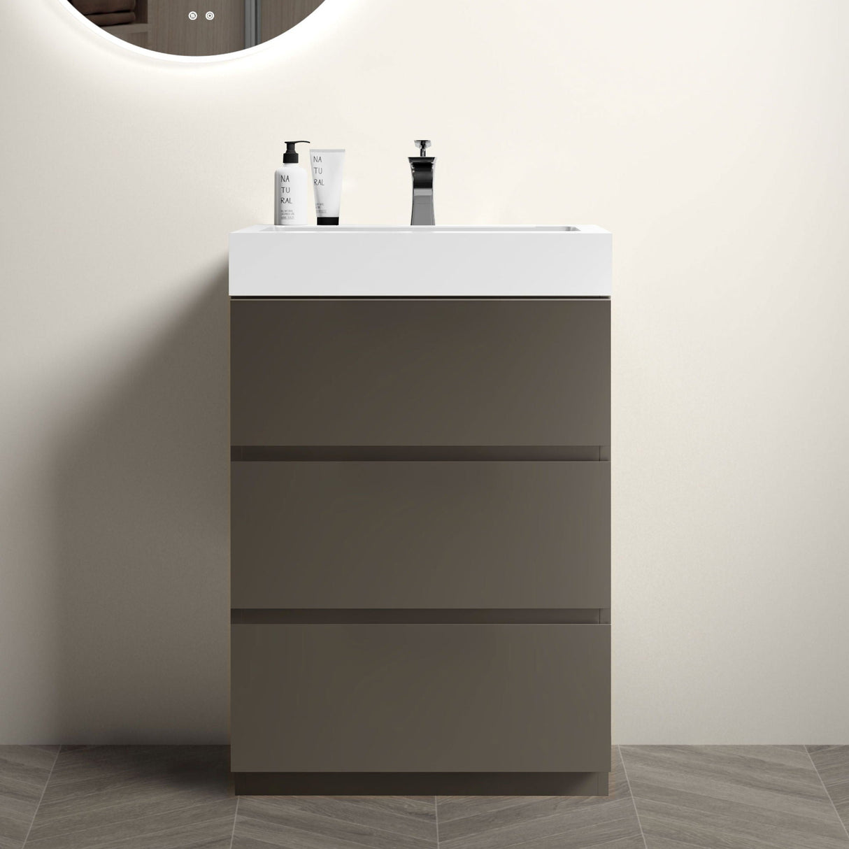 Alice - Bathroom Vanity With Sink, Large Storage Freestanding