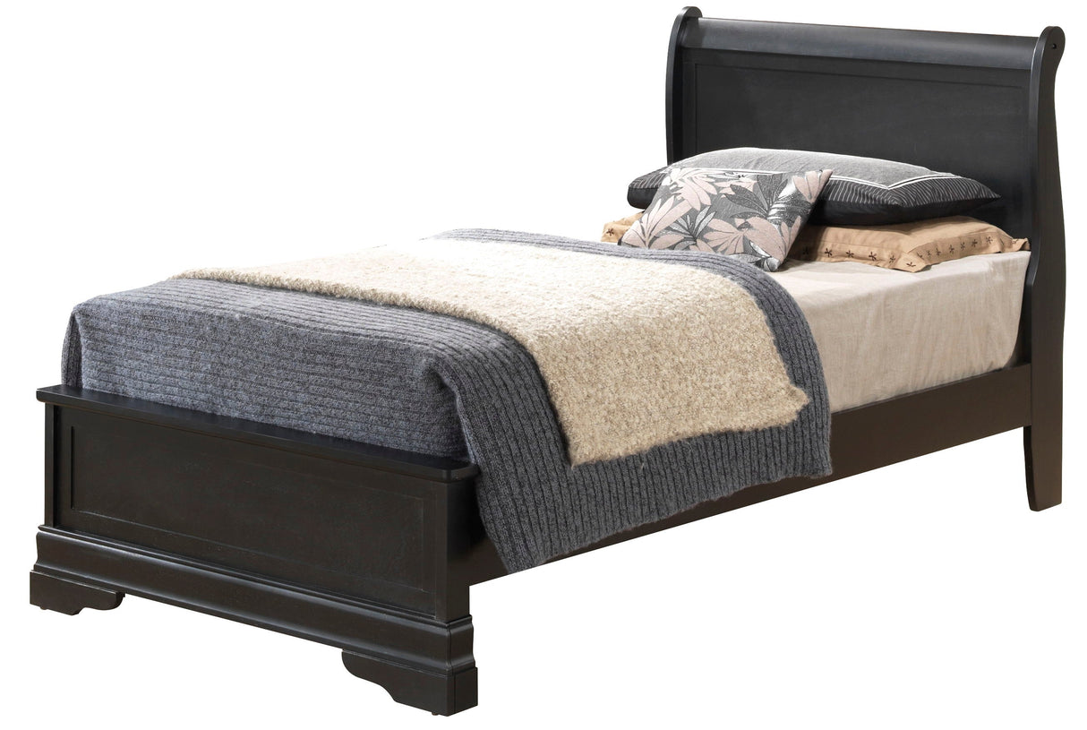 Sleigh Bed With Low Footboard by Couch.com
