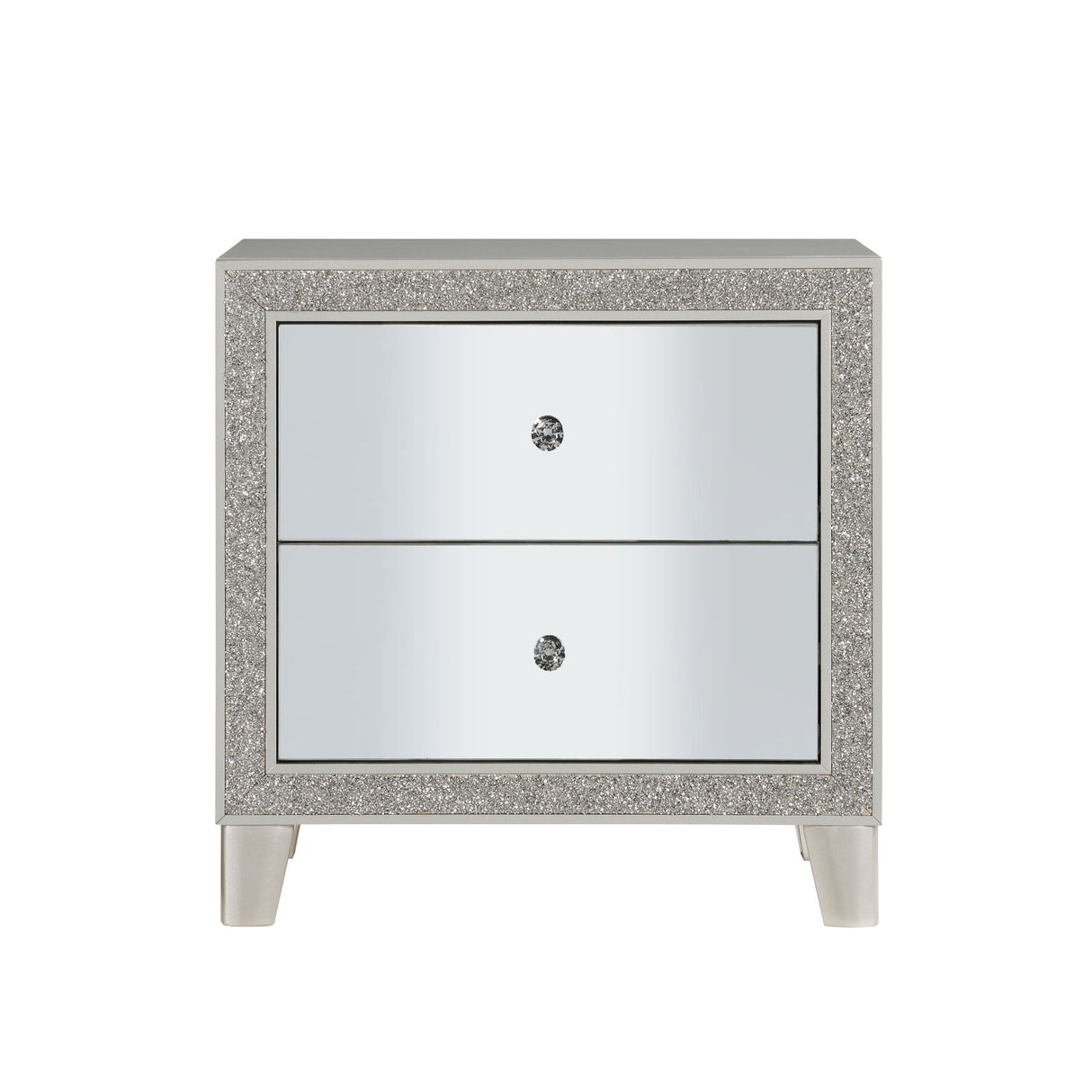Sliverfluff - Mirrored Nightstand - Champagne by Couch.com