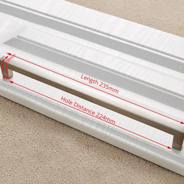 Cabinet Handles Kitchen Door Handles Drawer Knobs Aluminum Alloy Wardrobe Door Handles Brushed Modern Style Hardware Stainless Steel Kitchen Cabinet Pulls For Kitchen Cabinet Drawer Door Cupboard Decorative Modern Hardware For Cabinet