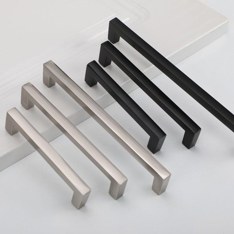 Cabinet Handles Kitchen Door Handles Drawer Knobs Aluminum Alloy Wardrobe Door Handles Brushed Modern Style Hardware Stainless Steel Kitchen Cabinet Pulls For Kitchen Cabinet Drawer Door Cupboard Decorative Modern Hardware For Cabinet