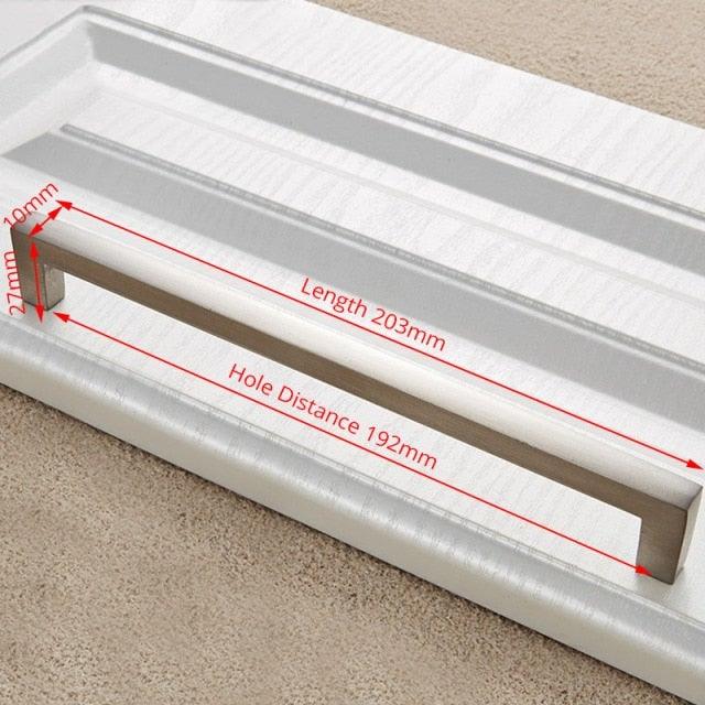 Cabinet Handles Kitchen Door Handles Drawer Knobs Aluminum Alloy Wardrobe Door Handles Brushed Modern Style Hardware Stainless Steel Kitchen Cabinet Pulls For Kitchen Cabinet Drawer Door Cupboard Decorative Modern Hardware For Cabinet