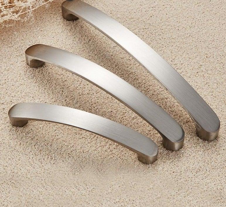 Cabinet Handles Kitchen Door Handles Drawer Knobs Aluminum Alloy Wardrobe Door Handles Brushed Modern Style Hardware Stainless Steel Kitchen Cabinet Pulls For Kitchen Cabinet Drawer Door Cupboard Decorative Modern Hardware For Cabinet