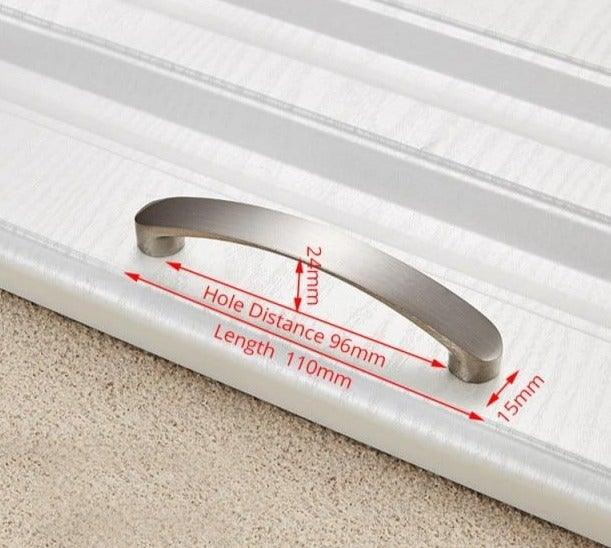 Cabinet Handles Kitchen Door Handles Drawer Knobs Aluminum Alloy Wardrobe Door Handles Brushed Modern Style Hardware Stainless Steel Kitchen Cabinet Pulls For Kitchen Cabinet Drawer Door Cupboard Decorative Modern Hardware For Cabinet