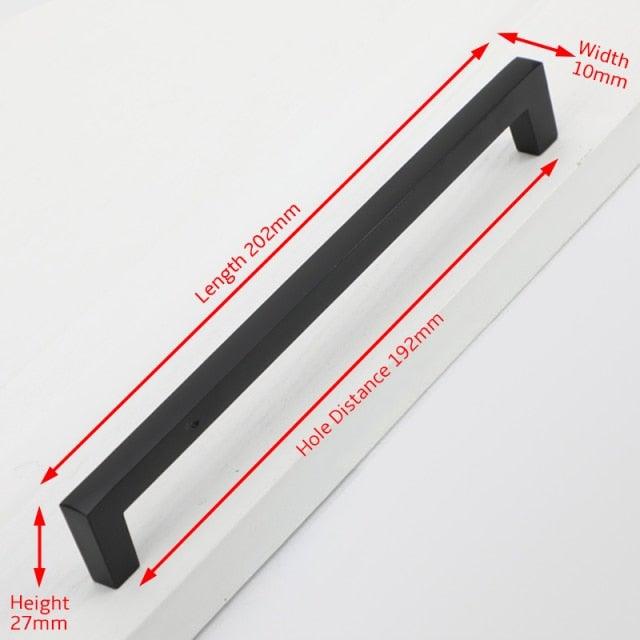 Cabinet Handles Kitchen Door Handles Drawer Knobs Aluminum Alloy Wardrobe Door Handles Brushed Modern Style Hardware Stainless Steel Kitchen Cabinet Pulls For Kitchen Cabinet Drawer Door Cupboard Decorative Modern Hardware For Cabinet