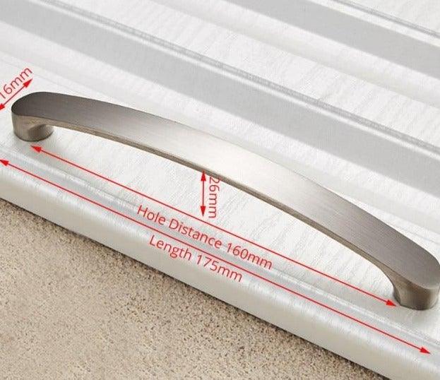 Cabinet Handles Kitchen Door Handles Drawer Knobs Aluminum Alloy Wardrobe Door Handles Brushed Modern Style Hardware Stainless Steel Kitchen Cabinet Pulls For Kitchen Cabinet Drawer Door Cupboard Decorative Modern Hardware For Cabinet