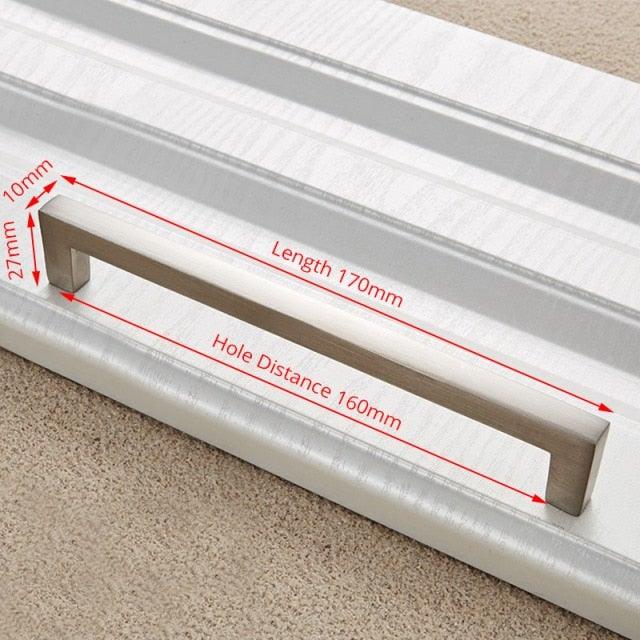 Cabinet Handles Kitchen Door Handles Drawer Knobs Aluminum Alloy Wardrobe Door Handles Brushed Modern Style Hardware Stainless Steel Kitchen Cabinet Pulls For Kitchen Cabinet Drawer Door Cupboard Decorative Modern Hardware For Cabinet