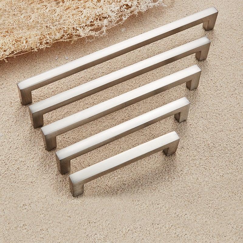 Cabinet Handles Kitchen Door Handles Drawer Knobs Aluminum Alloy Wardrobe Door Handles Brushed Modern Style Hardware Stainless Steel Kitchen Cabinet Pulls For Kitchen Cabinet Drawer Door Cupboard Decorative Modern Hardware For Cabinet