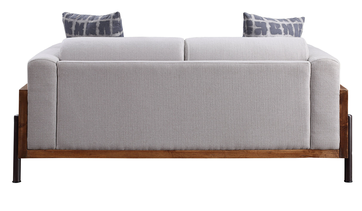 Pelton - Loveseat With 2 Toss Pillows - Walnut by Couch.com