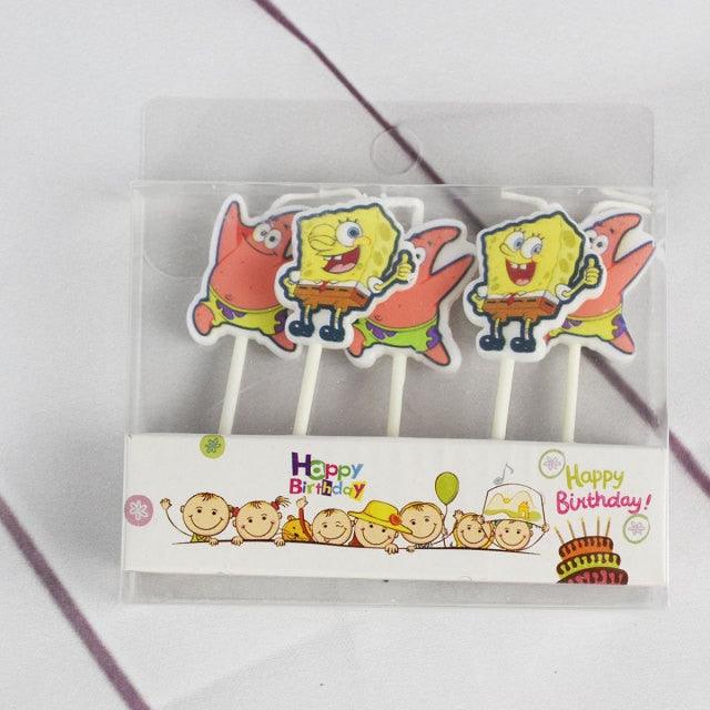 Cake Topper Bear Candles Cartoon Smiley Face Birthday Insert Creative Party Cake Handmade Smiley Daisy Flower Cake Toppers For Birthday Party
