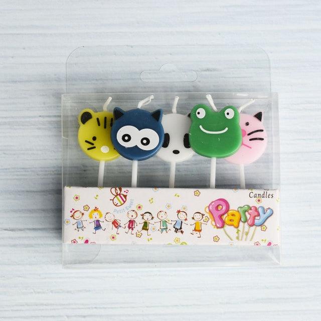 Cake Topper Bear Candles Cartoon Smiley Face Birthday Insert Creative Party Cake Handmade Smiley Daisy Flower Cake Toppers For Birthday Party