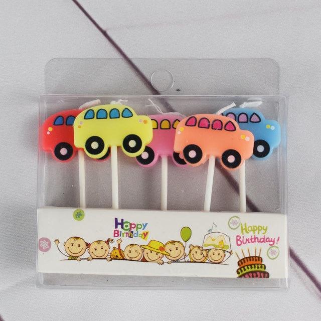 Cake Topper Bear Candles Cartoon Smiley Face Birthday Insert Creative Party Cake Handmade Smiley Daisy Flower Cake Toppers For Birthday Party
