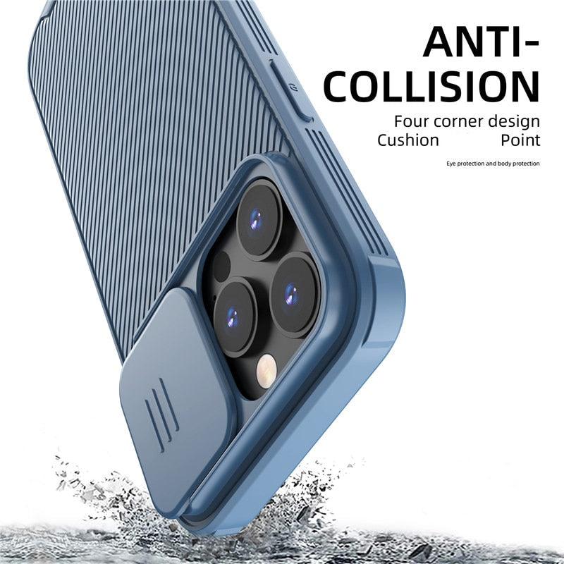 Camera Case Wireless Charging with Sliding Lens Cover Slim Magnetic Case For iPhone 13Pro Slide Lens Protection Magnetic Wireless Charging Phone Case For iPhone 13 12 Pro Max 13 Shockproof iphone Cover