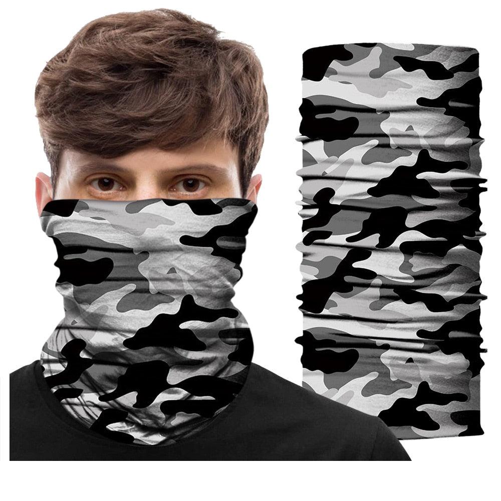 Camouflage Neck Gaiter Hunting Scarves Ice Silk Bandana Tubular Buff Half Mask Tactical Sport Headband Balaclava Balaclava Seamless Magic Head Scarf Breathable Bandana Turban Outdoor Hiking Quick-Dry Sweat Absorbing Scarves Multifunction Beanie Hat