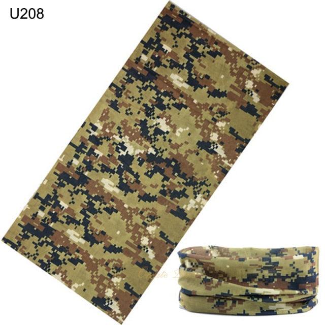 Camouflage Neck Gaiter Hunting Scarves Ice Silk Bandana Tubular Buff Half Mask Tactical Sport Headband Balaclava Balaclava Seamless Magic Head Scarf Breathable Bandana Turban Outdoor Hiking Quick-Dry Sweat Absorbing Scarves Multifunction Beanie Hat