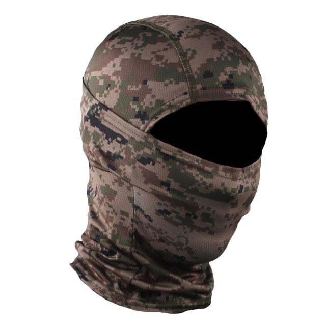 Camouflage Tiger Digital Balaclava Tactical Airsoft Full Face Wargame Cycling Hunting Army Bike Military Mask Face Mask Fleece Bandana Sports Skiing Scarf Warmer Neck Gaiter Cover Bike Hiking Cycling Hunting Snowboard Summer Men Women