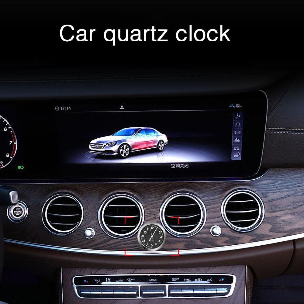 Car Clock Luminous Mini Automobiles Internal Stick-On Digital Watch Stick on Dashboard Car Clock Mini Tiny Small Luminous Car Vent Clocks Watch for Dashboard Boat Bike Home Mechanics Quartz Clocks Auto Ornament Car Accessories Gifts