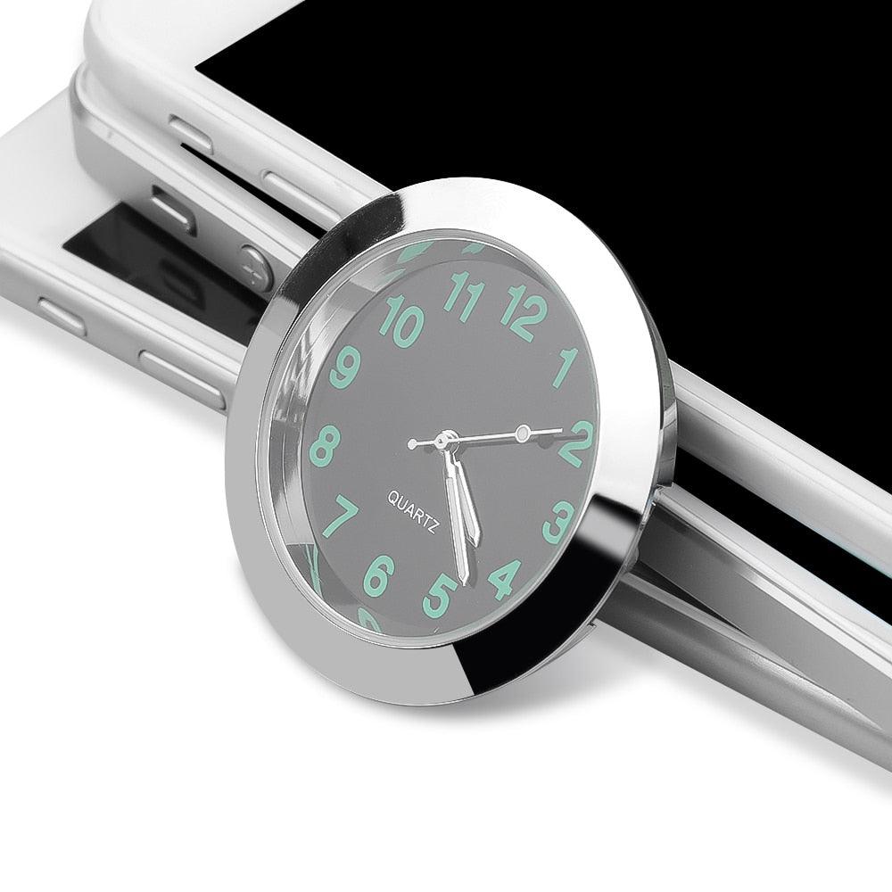 Car Clock Ornament Auto Watch Decoration Automobiles Car Dashboard Clock Cars Air Vent Clip Quartz Clocks Mini Luminous Quartz Analog Watch Universal Pocket Stick-On Clock Perfect Interior Dashboard Time Display Digital Pointer Clock In Car Accessories