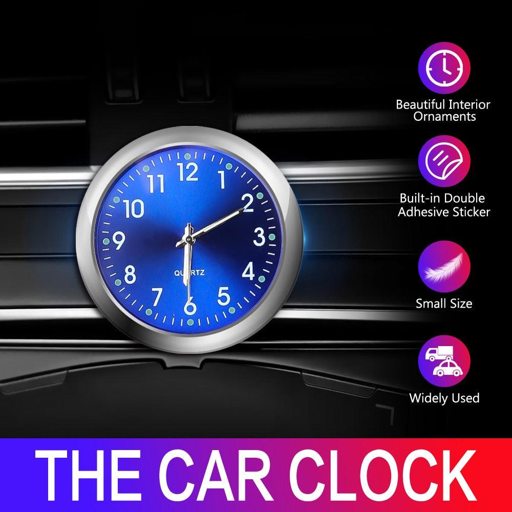 Car Clock Ornament Auto Watch Decoration Automobiles Car Dashboard Clock Cars Air Vent Clip Quartz Clocks Mini Luminous Quartz Analog Watch Universal Pocket Stick-On Clock Perfect Interior Dashboard Time Display Digital Pointer Clock In Car Accessories