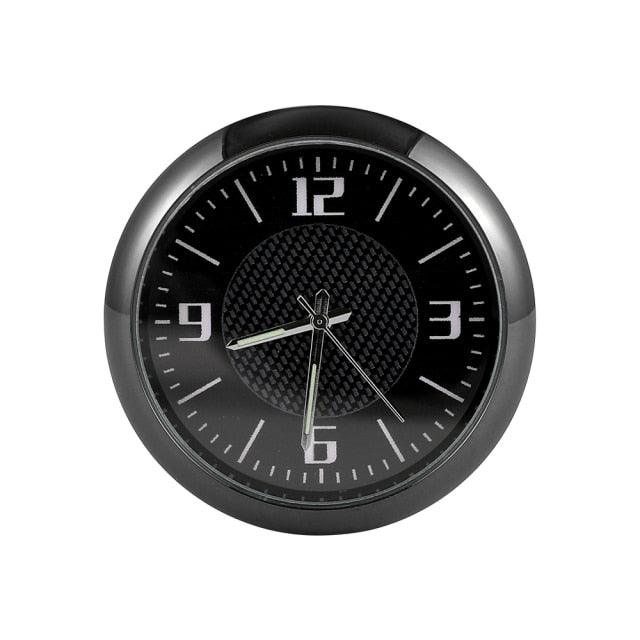Car Clock Watch Indoor Automobiles Stick-In Luminous Quartz Analog Watch Universal Pocket Mini Stick-On Clock for Car Boat Bike Home Watch Decoration Accessories