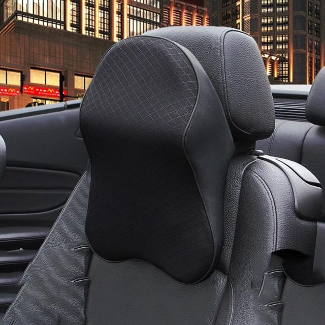 Car Neck Pillow Adjustable Head Restraint 3D Memory Foam Car Neck Support Pillow Neck Pain Relief Auto Headrest Travel Pillow Neck Support Holder Seat Pillow Adjustable Car Neck Pillow Premium Interior Accessories Headrest Support for Driver
