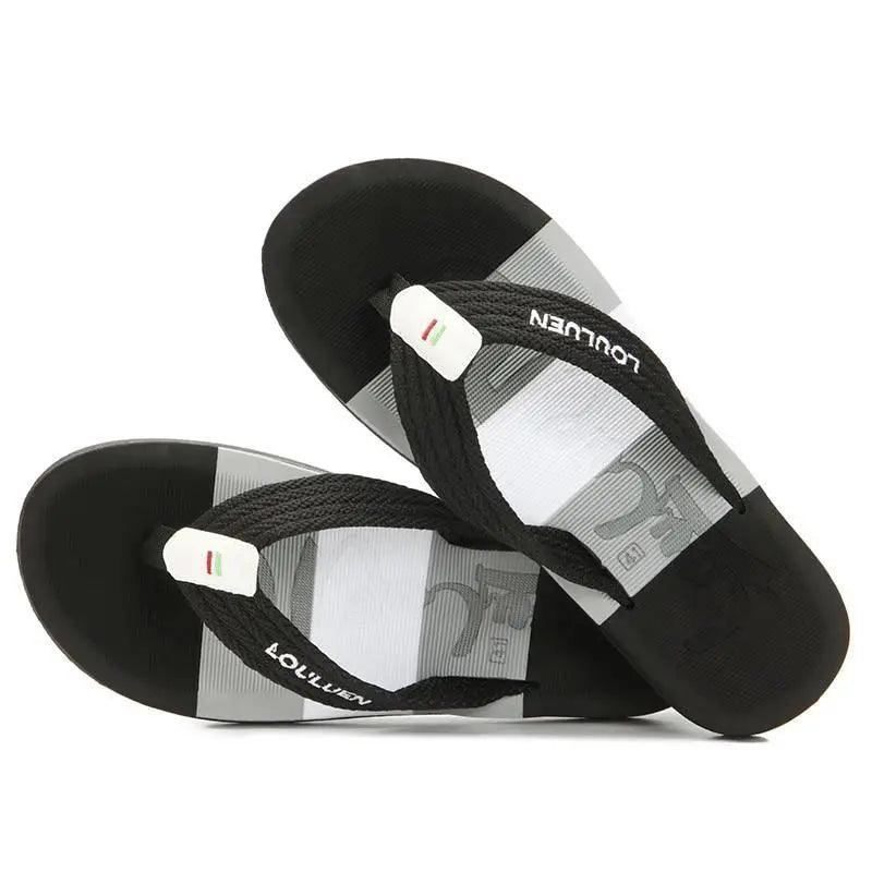 Casual Men Blue Summer Flip Flops High Quality Men Flip Flops Breathable Beach Slippers Outdoor Cool Simple Design Comfortable Walking Sandals