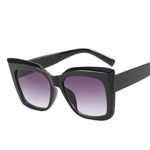 Cat Eye Design For Women Sunglasses Female Personality Big Size Frame Decent Sun Shade Glasses Trending over Size Sunglasses Thick Frame Square Sunglasses for Men Women Retro Sun Glasses UV400 Protection Fashion Trendy Style