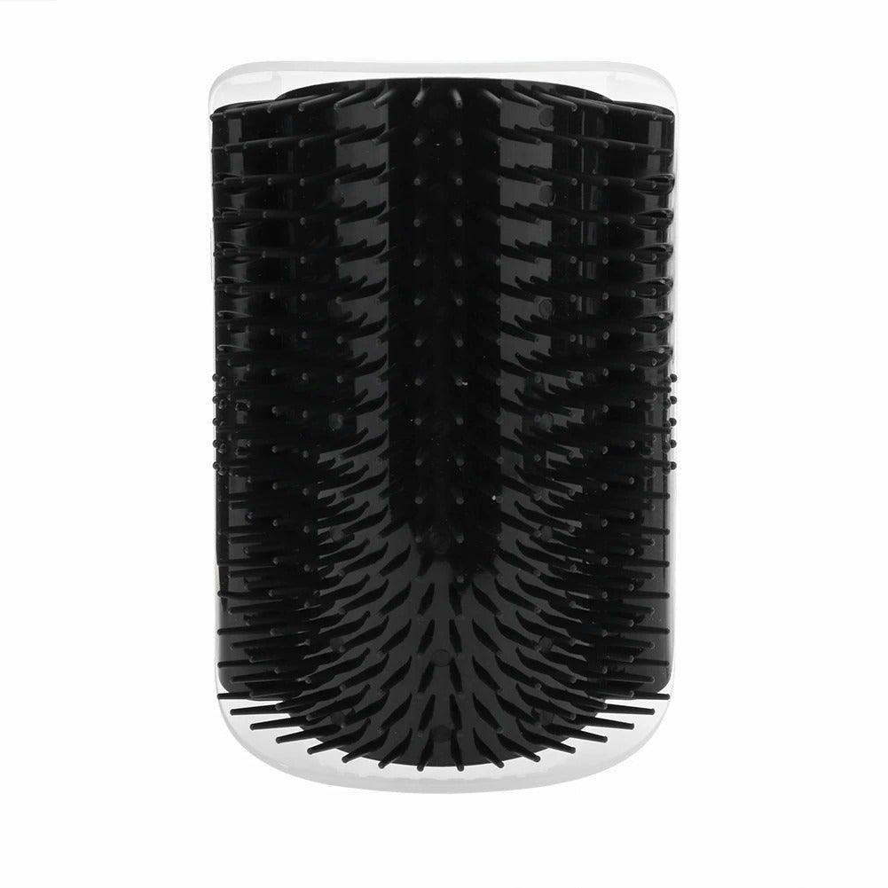 Cat Scratcher Corner Pet Brush Comb Play Cat Toy Plastic Scratch Bristles Arch Massager Self Groomer with Catnip Pouch Cat Wall Corner Massage Groomer Cat Self Grooming Brush