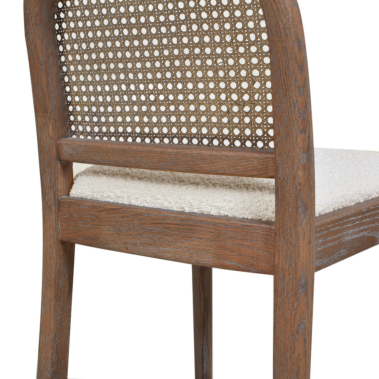 Arlin Upholstered Stool with Curved Back and Footrest - Set of 2