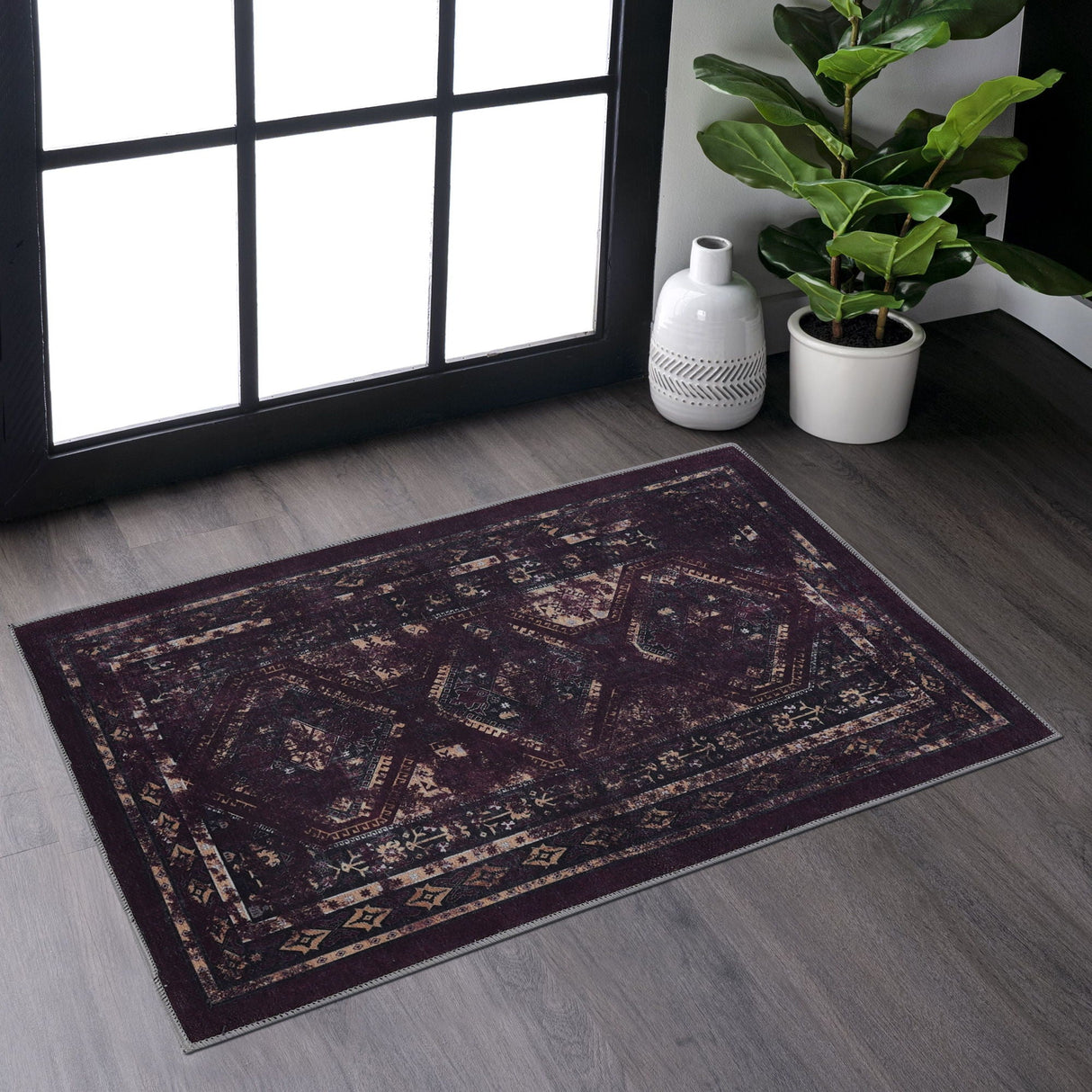 Maval - Trendy Area Rug, Washable by Couch.com
