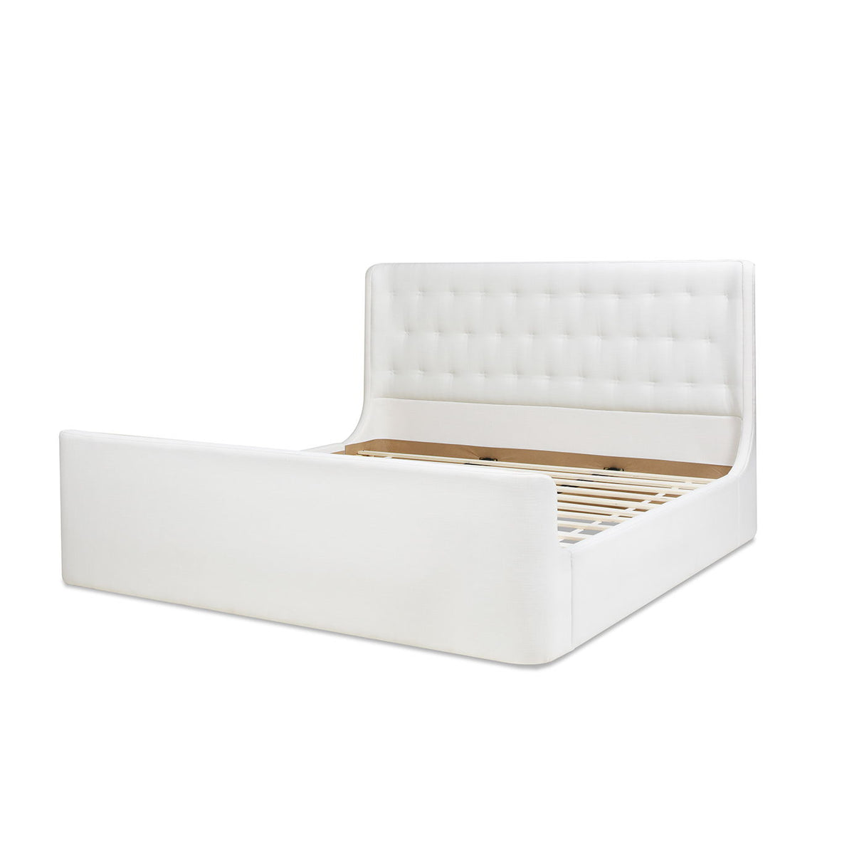Brooks - Contemporary Tufted Shelter Platform Bed by Couch.com