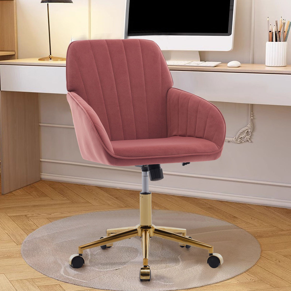 Adjustable Ergonomic Swivel Office Chair by Couch