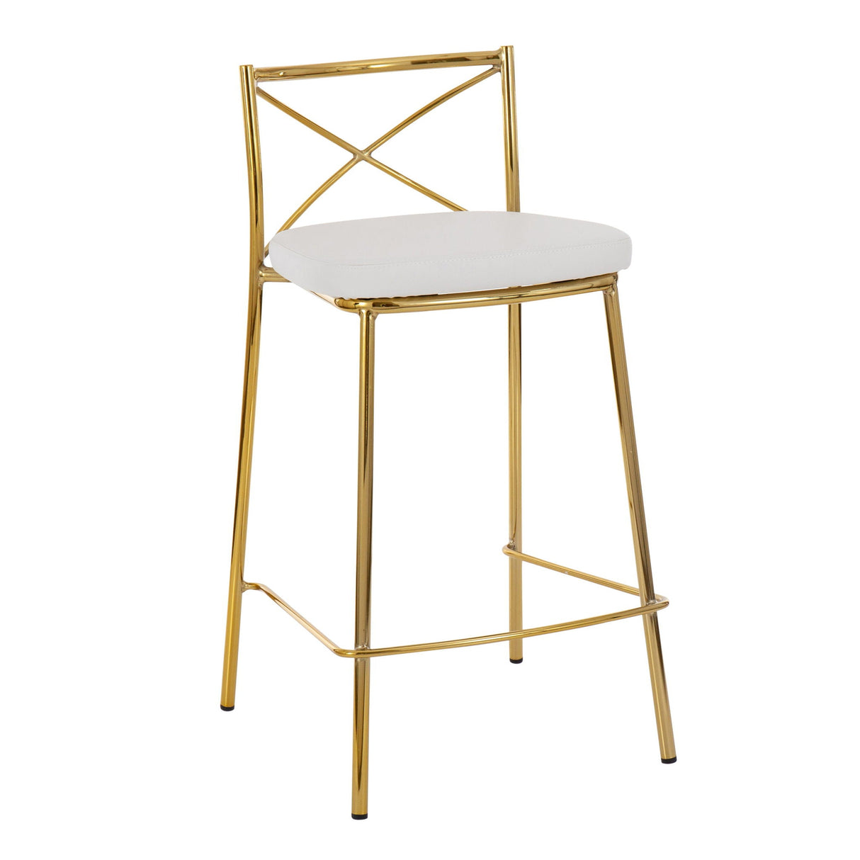 Modern Charlotte - Contemporary Fixed Height Counter Stool (Set of 2) by Couch.com