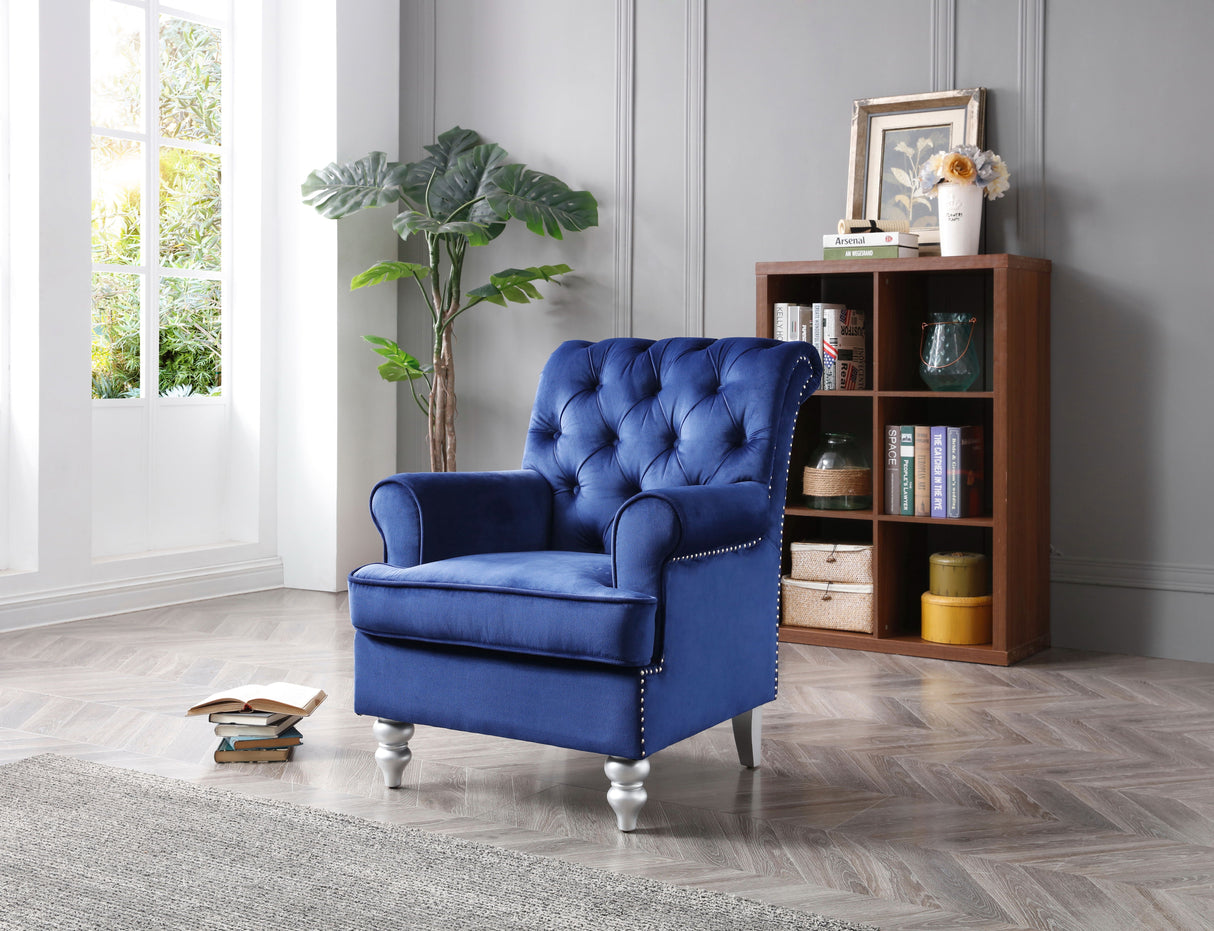 Elegant Round Arm Traditional Chair by Couch.com