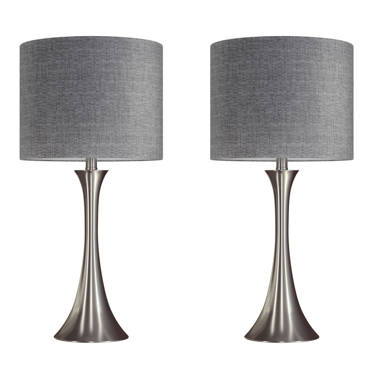 Lenuxe - Contemporary Semi Gloss Table Lamp (Set of 2) by Couch.com