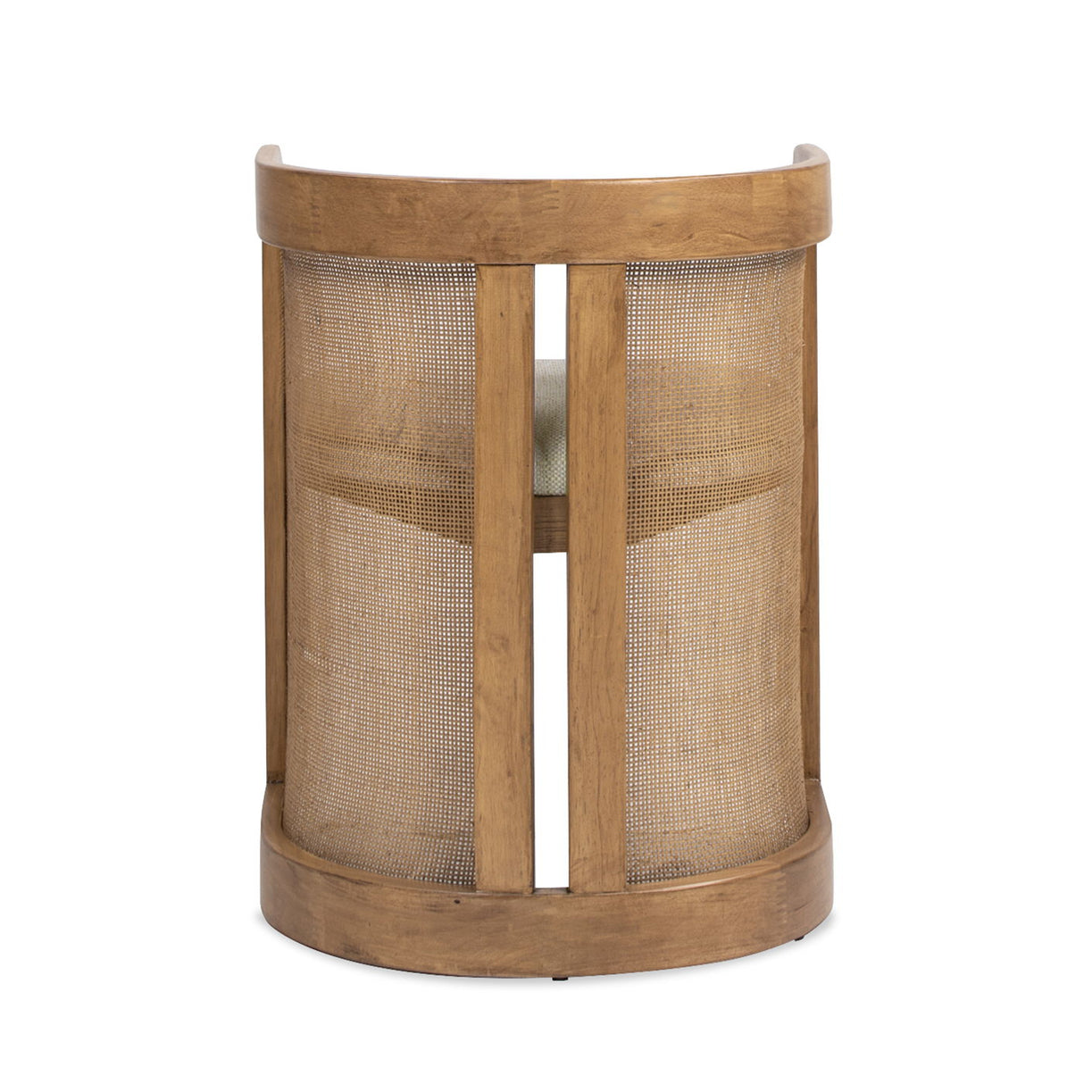 Lilith - Curved Upholstered Dining Chair, Stain Resistant High - White Pepper by Couch.com