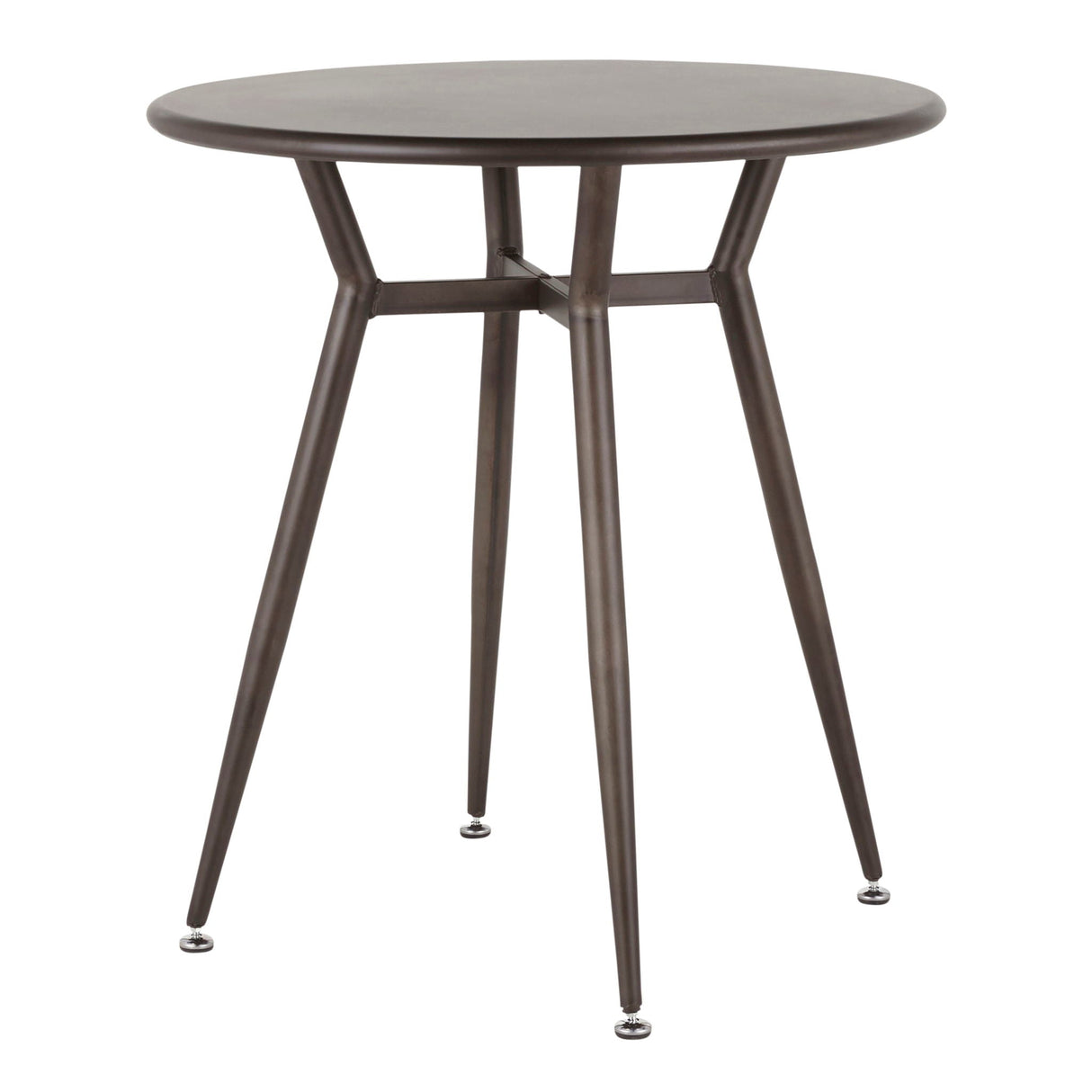 Clara - Industrial Round Dinette Table - Antique by Couch.com