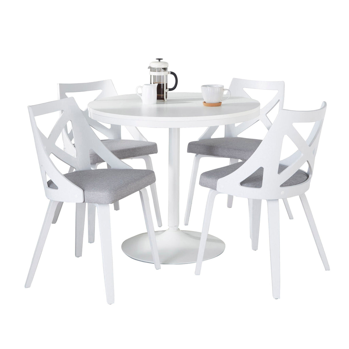 Dakota Charlotte - 5 Piece Contemporary Design, Dining Set by Couch.com