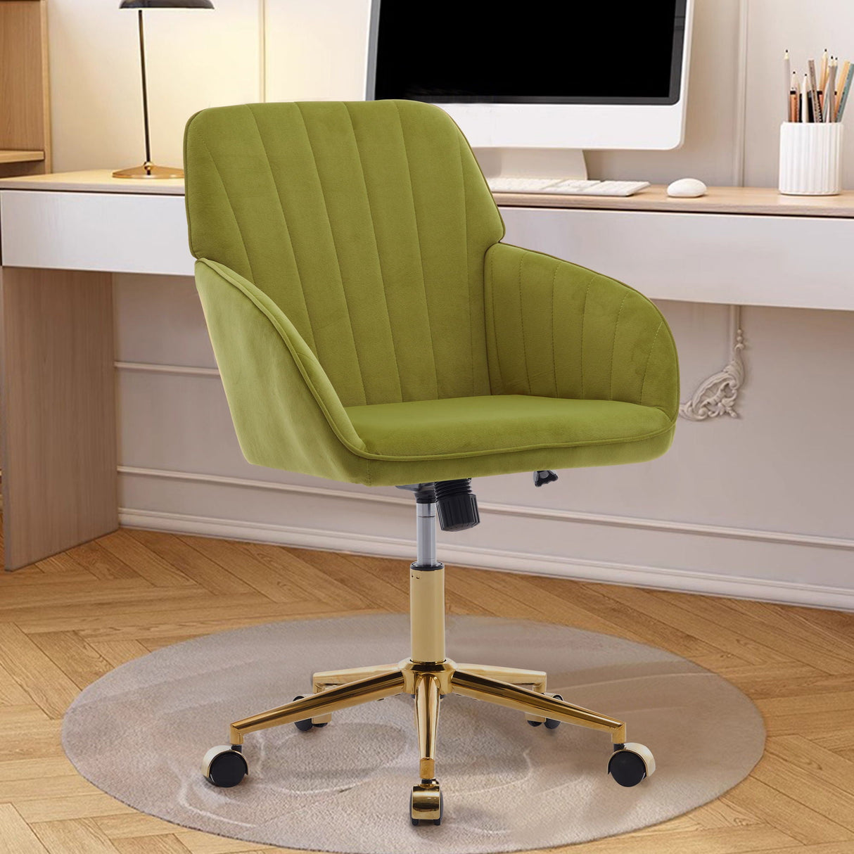 Adjustable Ergonomic Swivel Office Chair by Couch.com