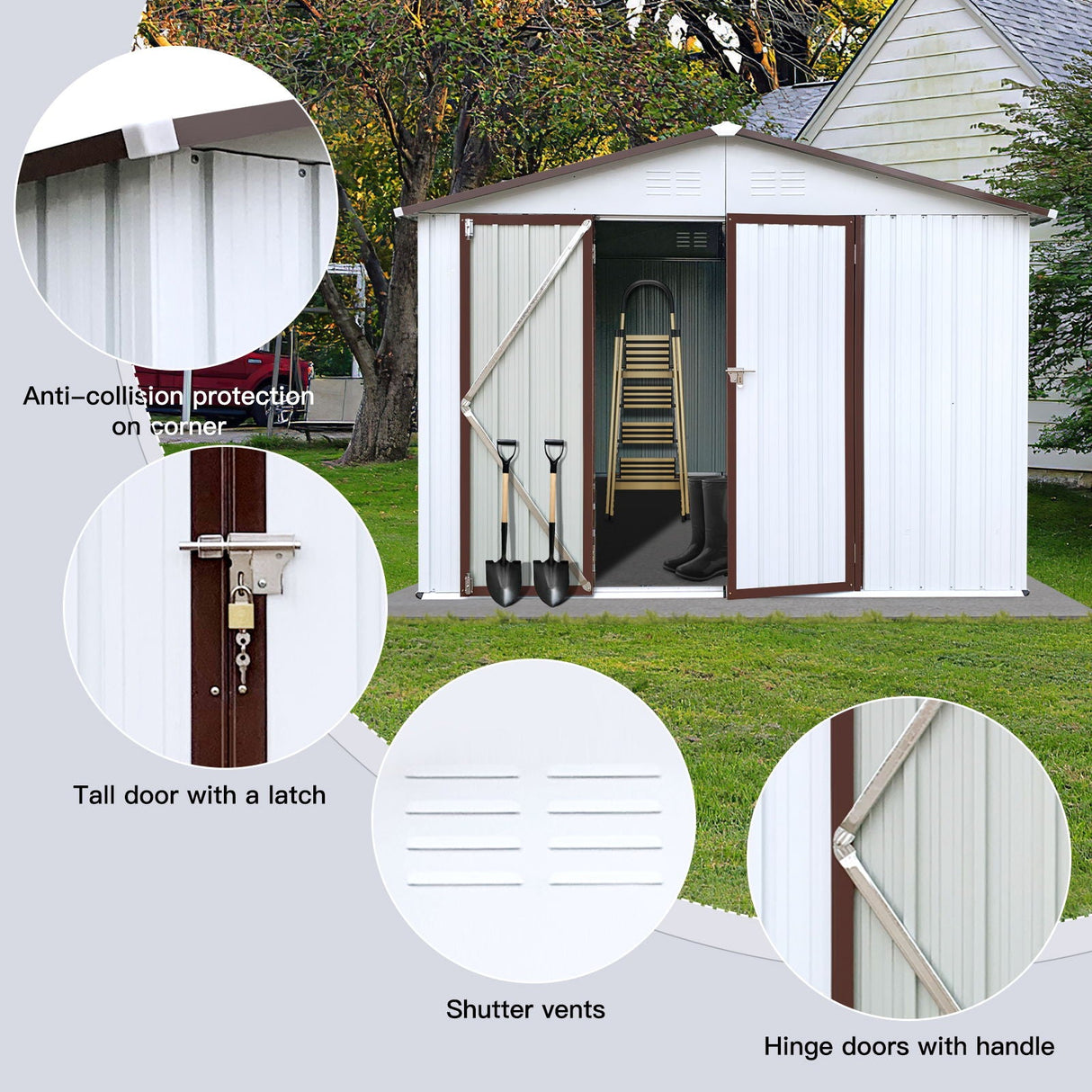10' x 8' Garden Sheds Outdoor Storage Sheds by Couch.com
