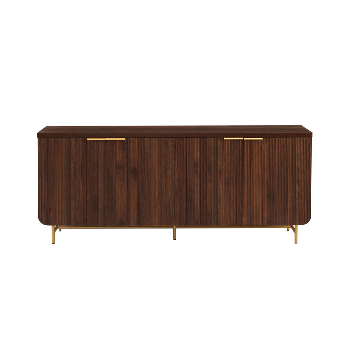 Modern Fluted Door Minimalist Storage Sideboard by Couch.com
