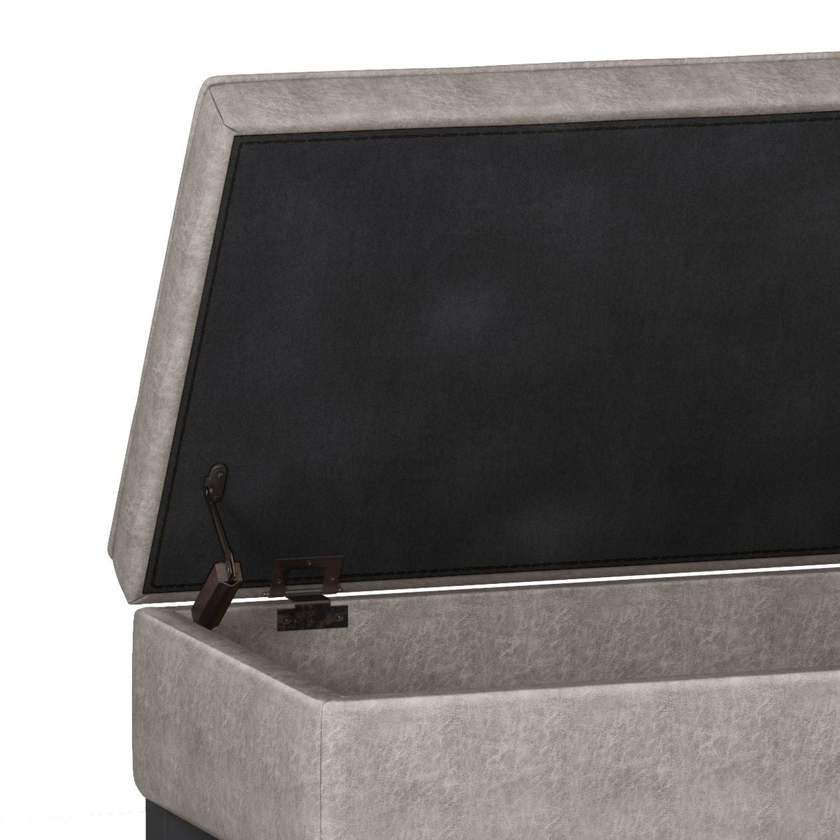 Cosmopolitan - Storage Ottoman Bench With Open Bottom by Couch.com