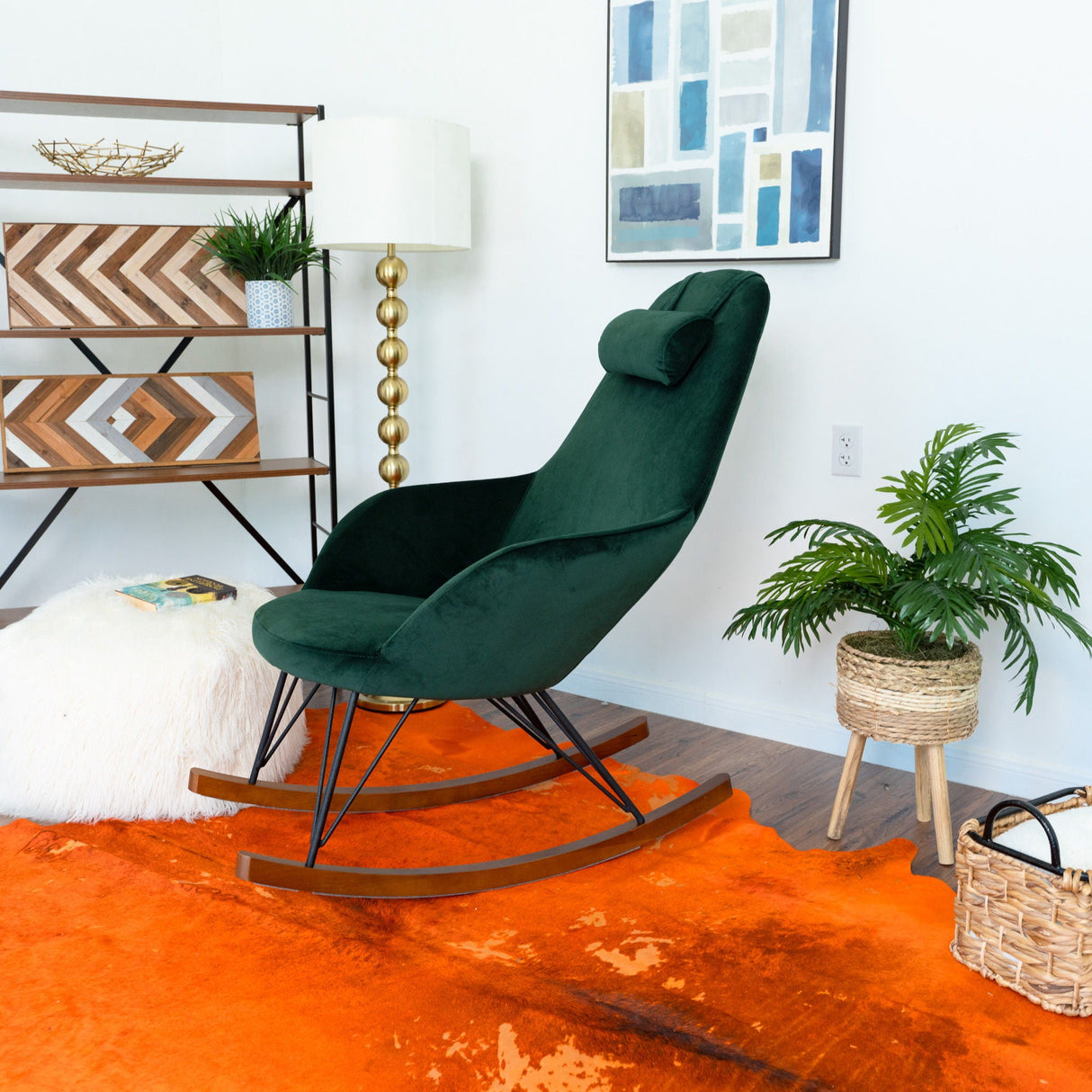 Chloe - Mid Century Modern Rocker Livingroom And Bedroom Chair by Couch.com