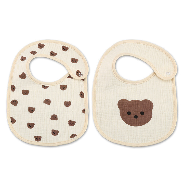 Thin Kids' Bib Pure Cotton Waterproof Gauze Saliva Towel