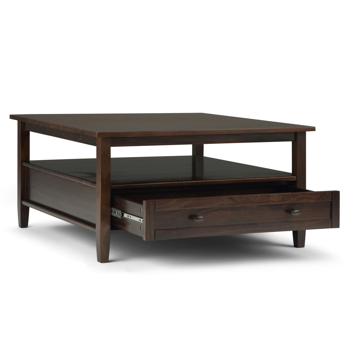 Warm Shaker - Square Coffee Table - Tobacco Brown by Couch.com