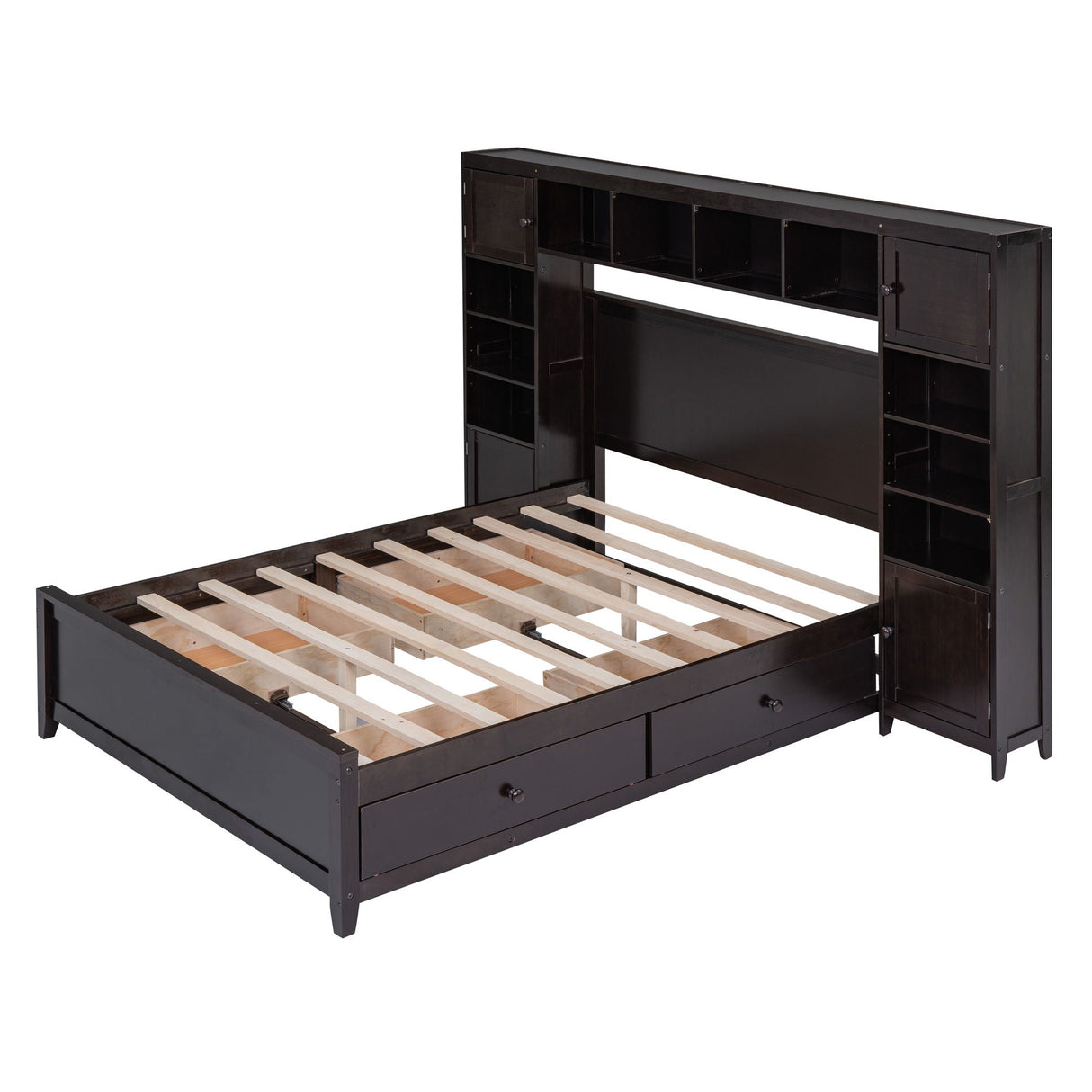 Bed With All In One Cabinet And Shelf by Couch.com