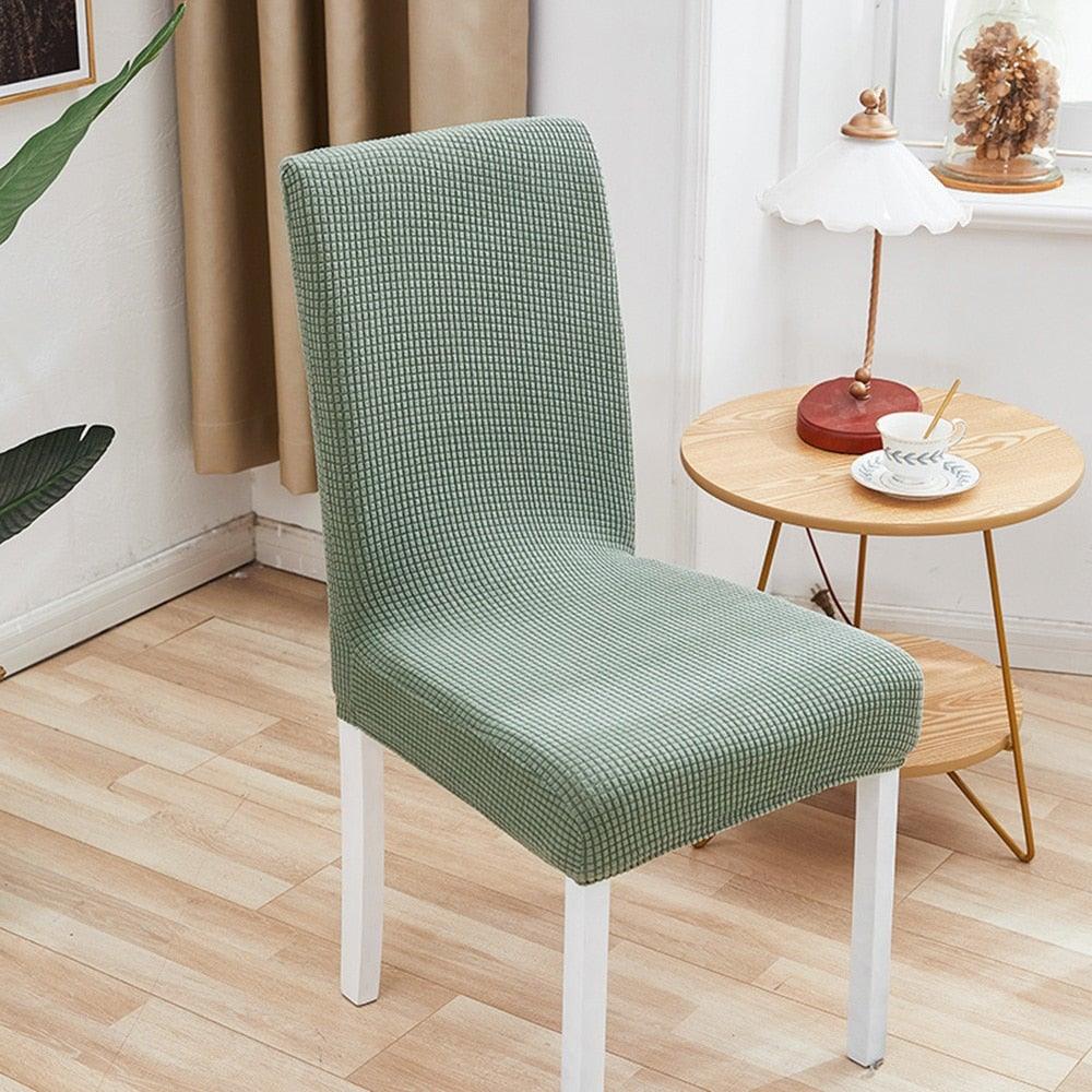Chair Cover Polyester Fiber Elastic Stool Cover Hotel Restaurant Chair Antifouling Cover Washable Spandex Kitchen Chair Covers for Dining Room Christmas Decoration Holiday Party Protector for Kitchen