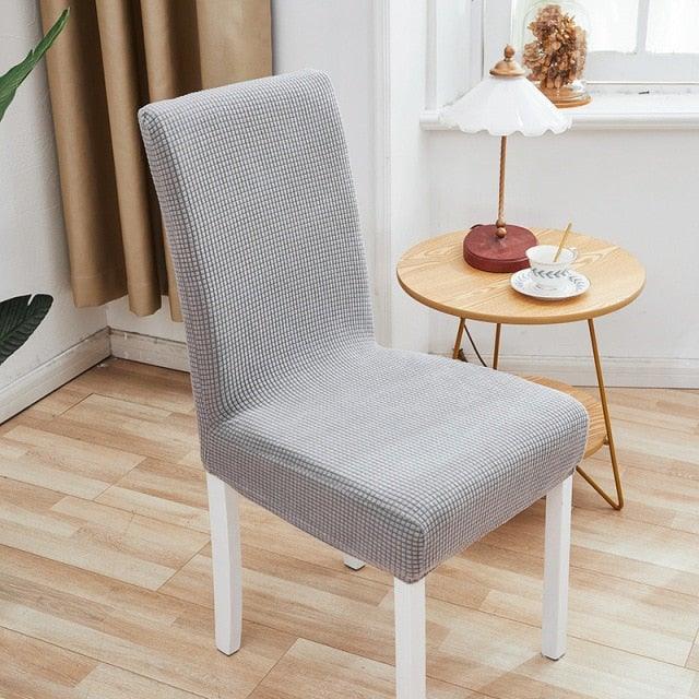 Chair Cover Polyester Fiber Elastic Stool Cover Hotel Restaurant Chair Antifouling Cover Washable Spandex Kitchen Chair Covers for Dining Room Christmas Decoration Holiday Party Protector for Kitchen