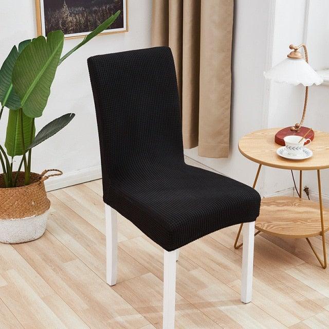 Chair Cover Polyester Fiber Elastic Stool Cover Hotel Restaurant Chair Antifouling Cover Washable Spandex Kitchen Chair Covers for Dining Room Christmas Decoration Holiday Party Protector for Kitchen